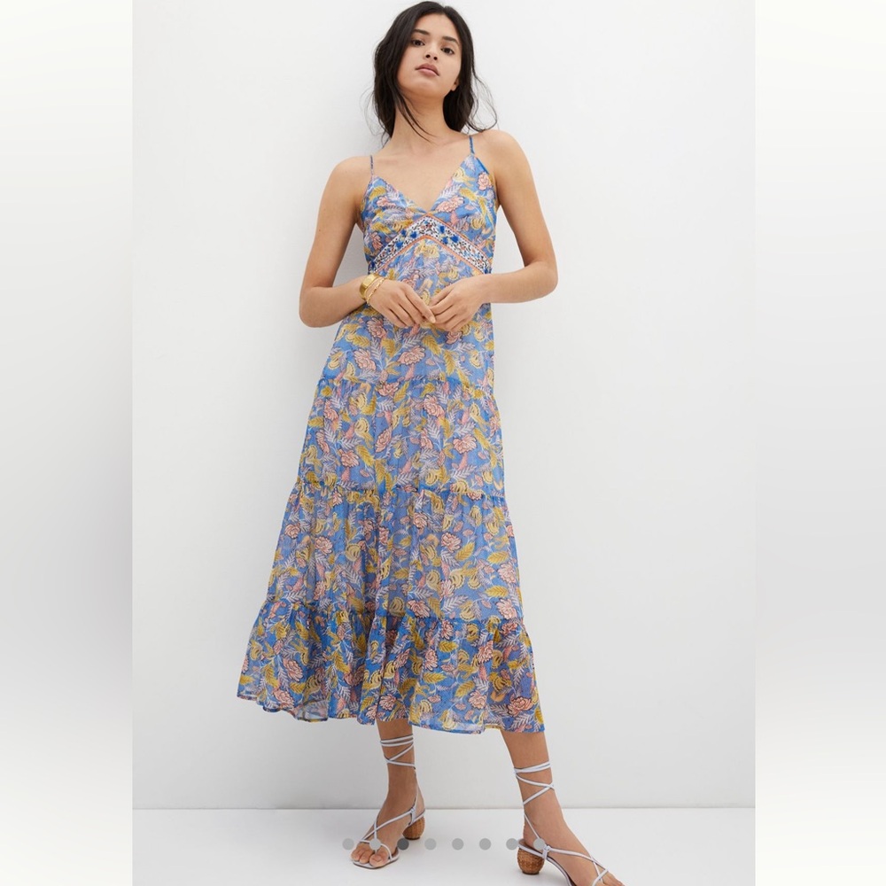 Verb For Anthropologie Vineyard Tiered Maxi Dress